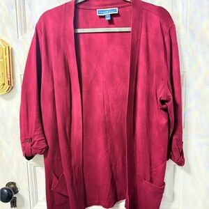 Plum Red Cardigan Petite Large